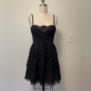 BCBG Max Azria black lace dress S